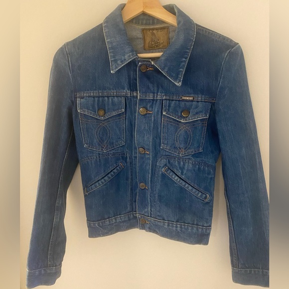 Vintage western style denim jacket - Picture 1 of 9
